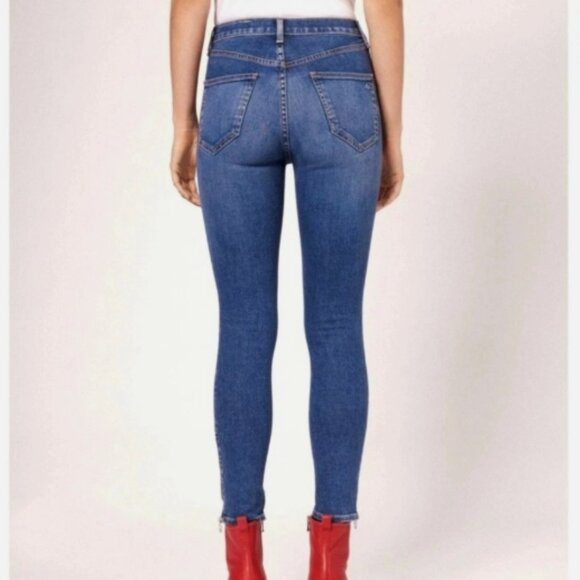 Rag & Bone O-Ring Dive Capri Skinny Jeans – Size 26 - Picture 4 of 5